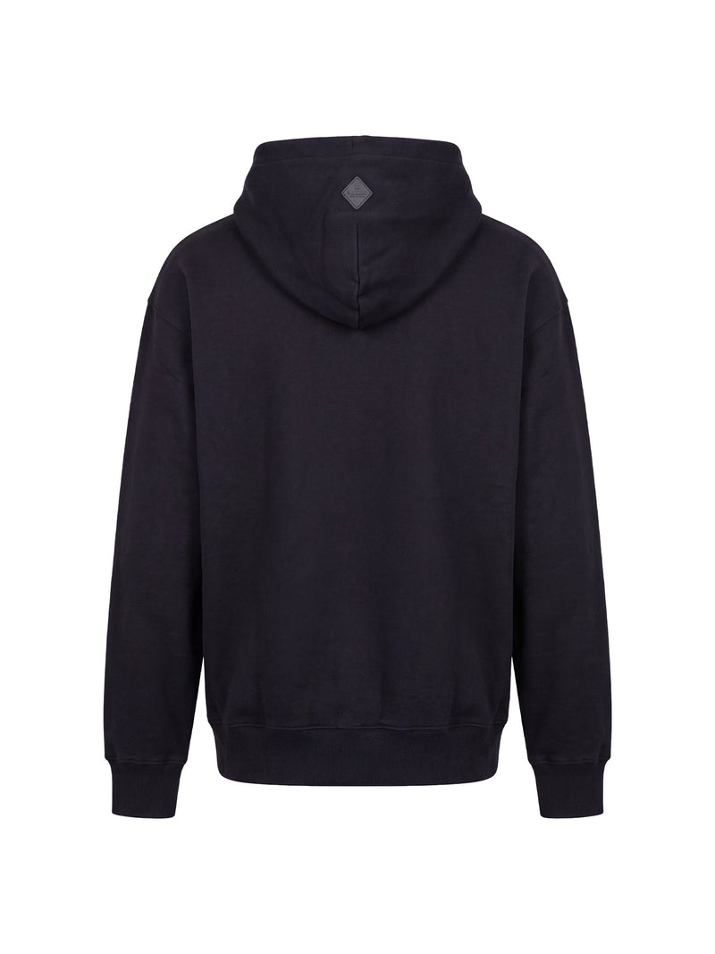 Fine Cotton Jersey Unisex Hoodie With Print