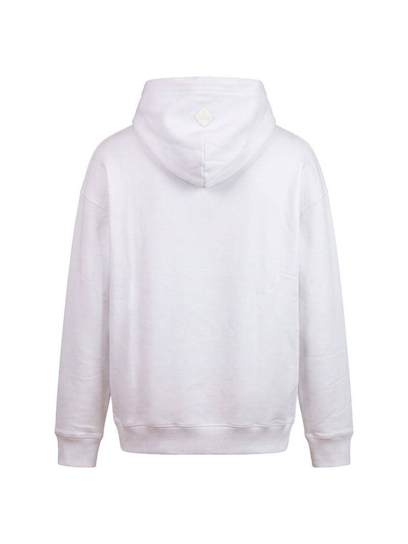 Fine Cotton Jersey Unisex Hoodie With Print