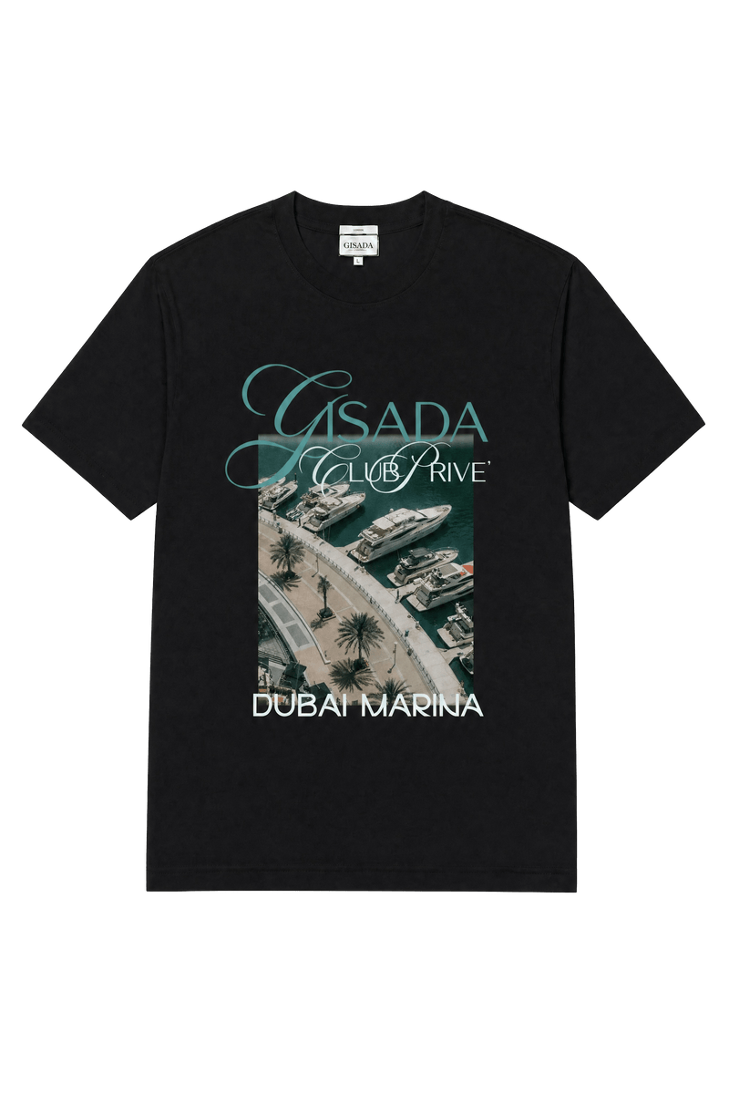 Fine Cotton Jersey Unisex T-Shirt With Print - Gisada.com