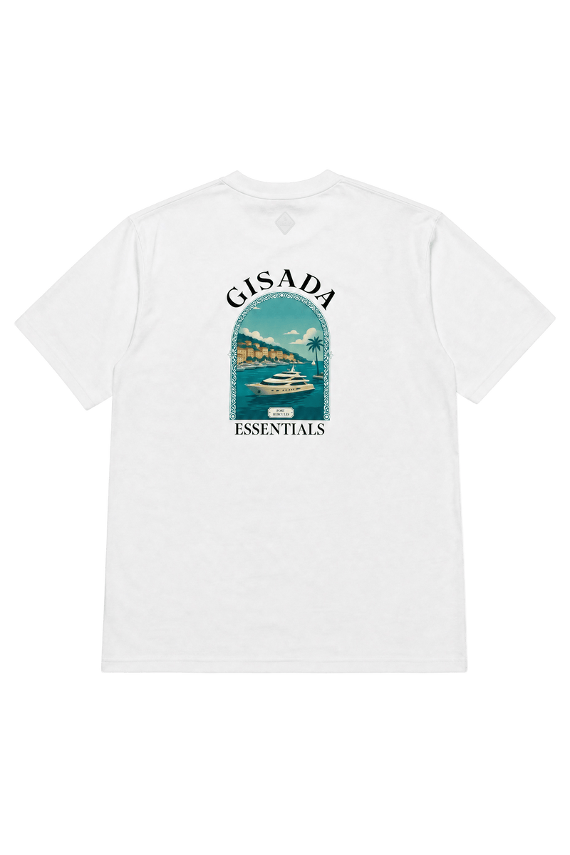 Fine Cotton Jersey Unisex T-Shirt With Print - Gisada.com