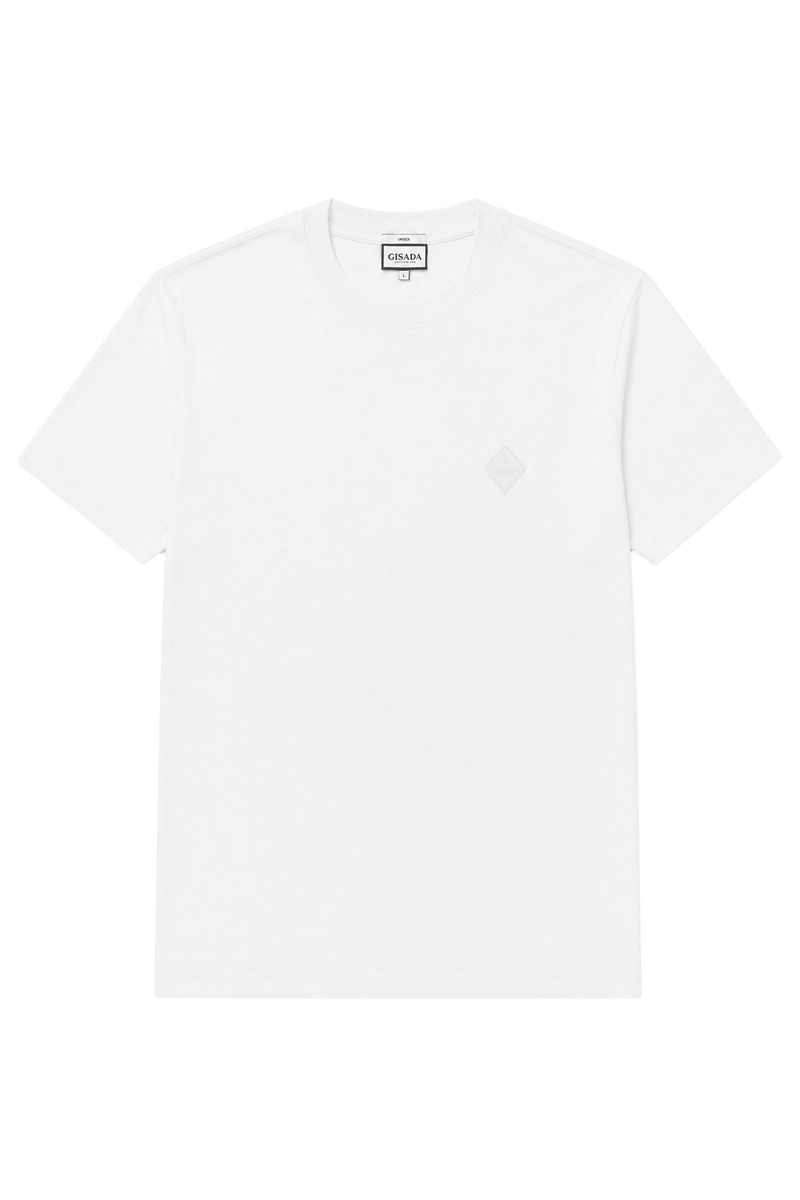 Fine Cotton Jersey Unisex T-Shirt With Print - Gisada.com