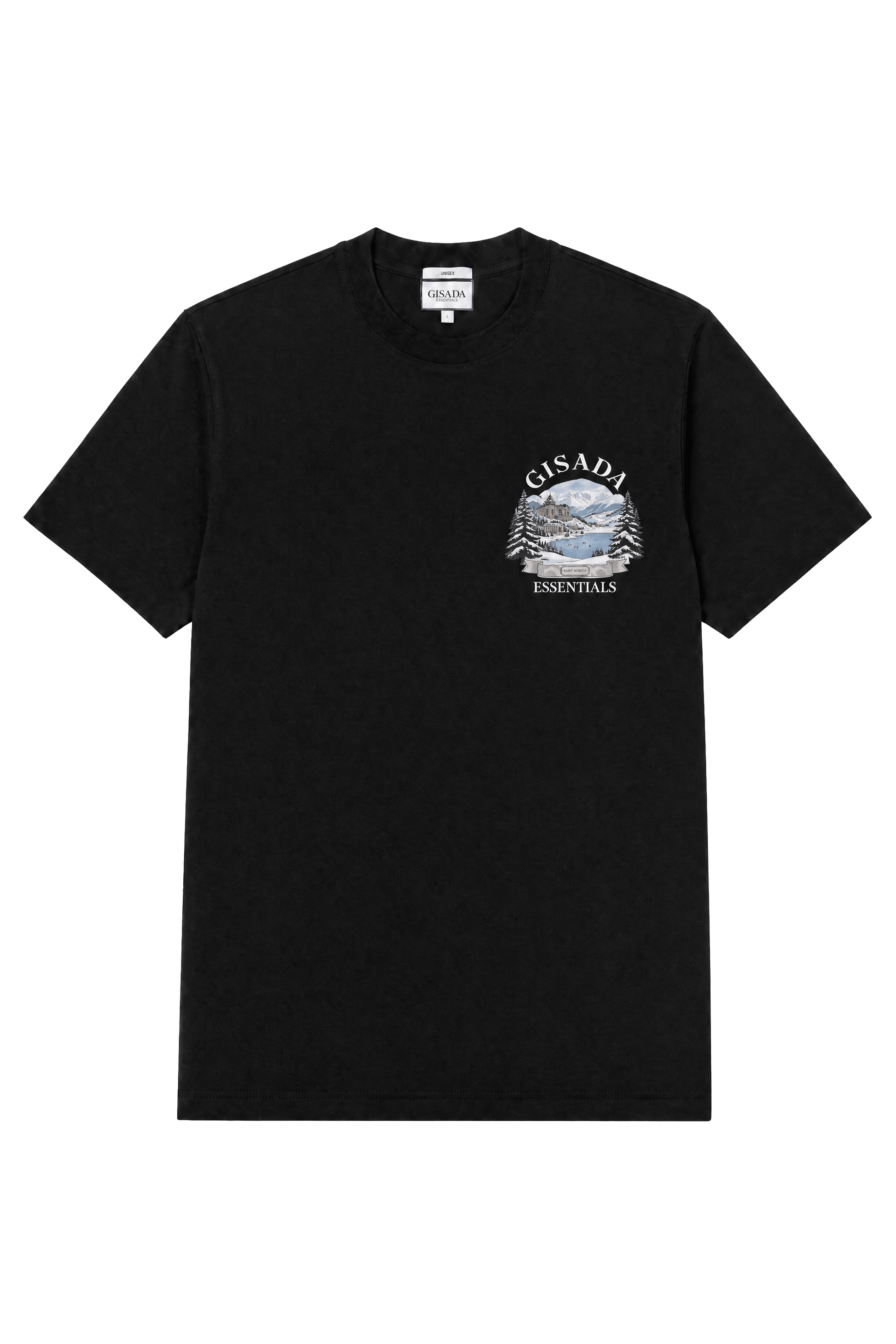 Fine Cotton Jersey Unisex T-Shirt With Print - Gisada.com