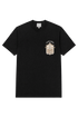 Fine Cotton Jersey Unisex T-Shirt With Print - Gisada.com