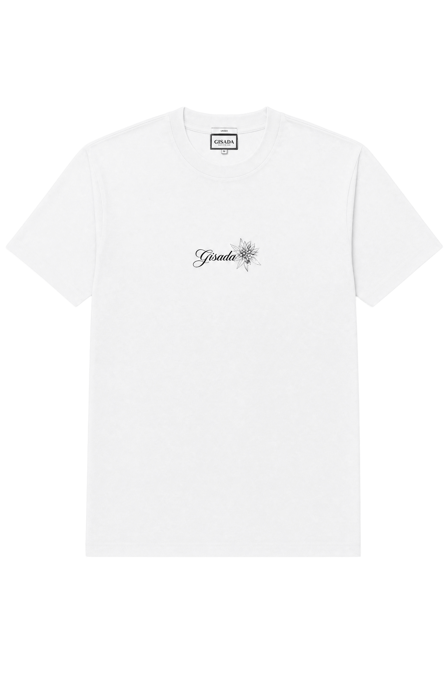 Fine Cotton Jersey Unisex T-Shirt With Print - Gisada.com