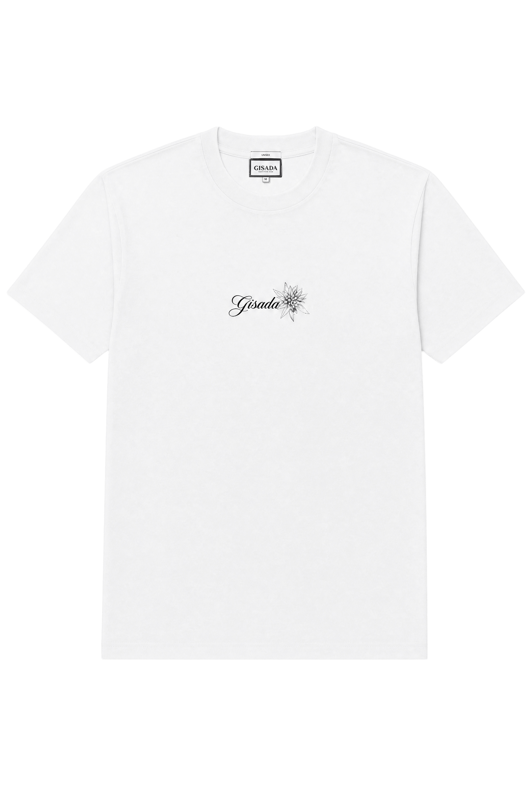 Fine Cotton Jersey Unisex T-Shirt With Print - Gisada.com