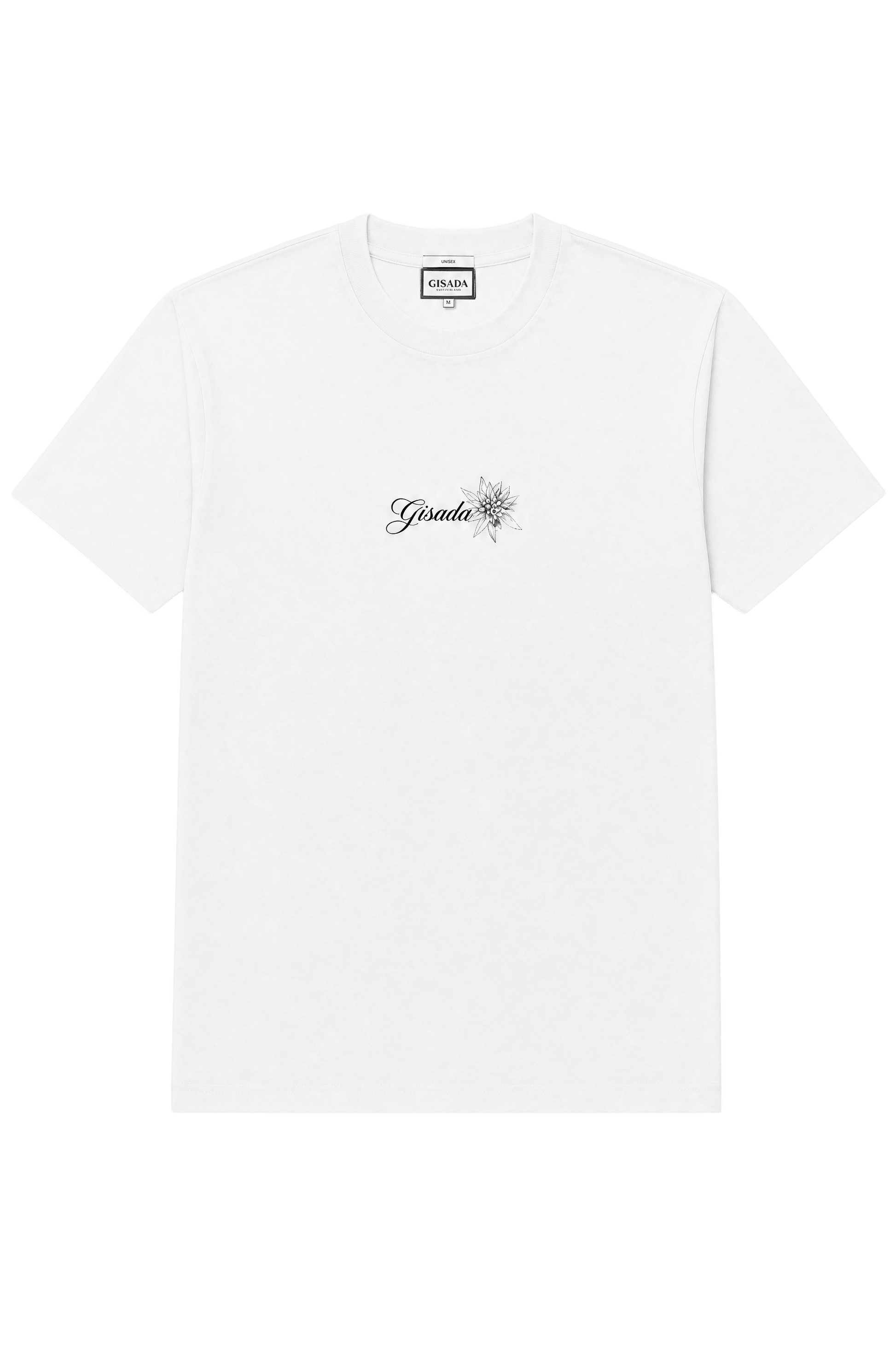 Fine Cotton Jersey Unisex T-Shirt With Print - Gisada.com