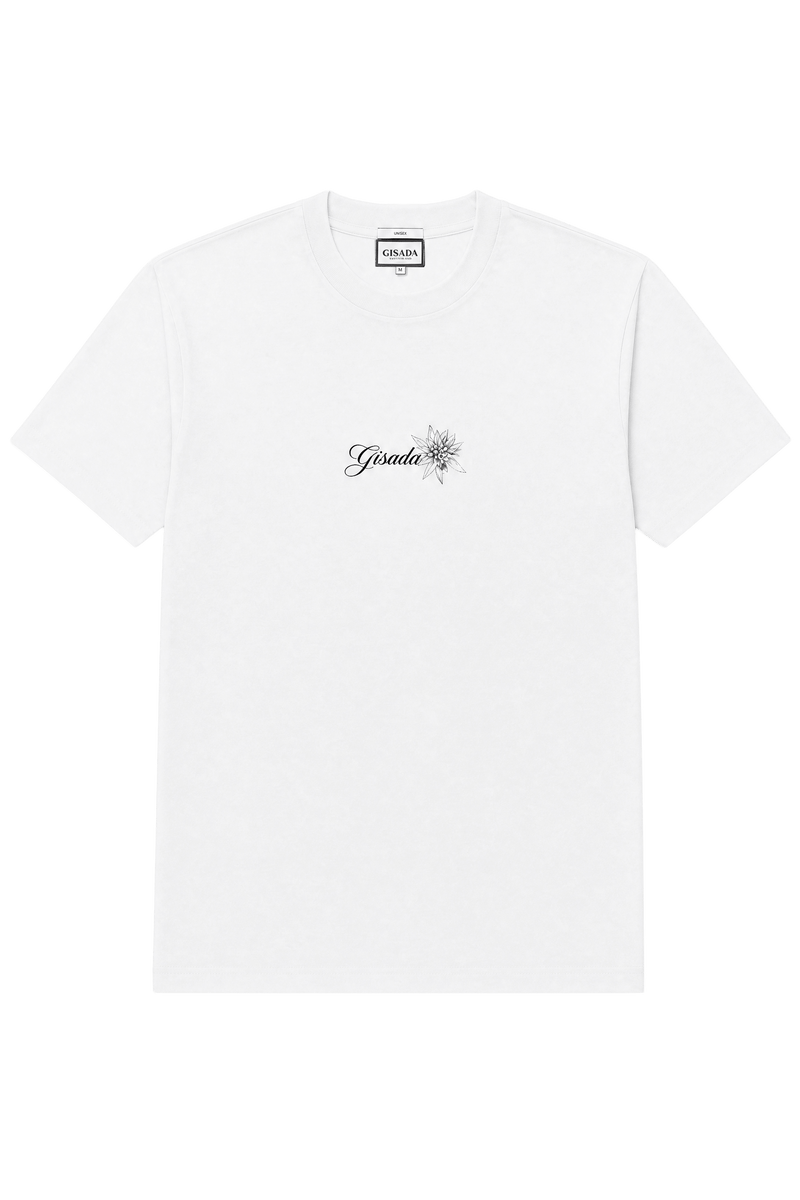 Fine Cotton Jersey Unisex T-Shirt With Print - Gisada.com
