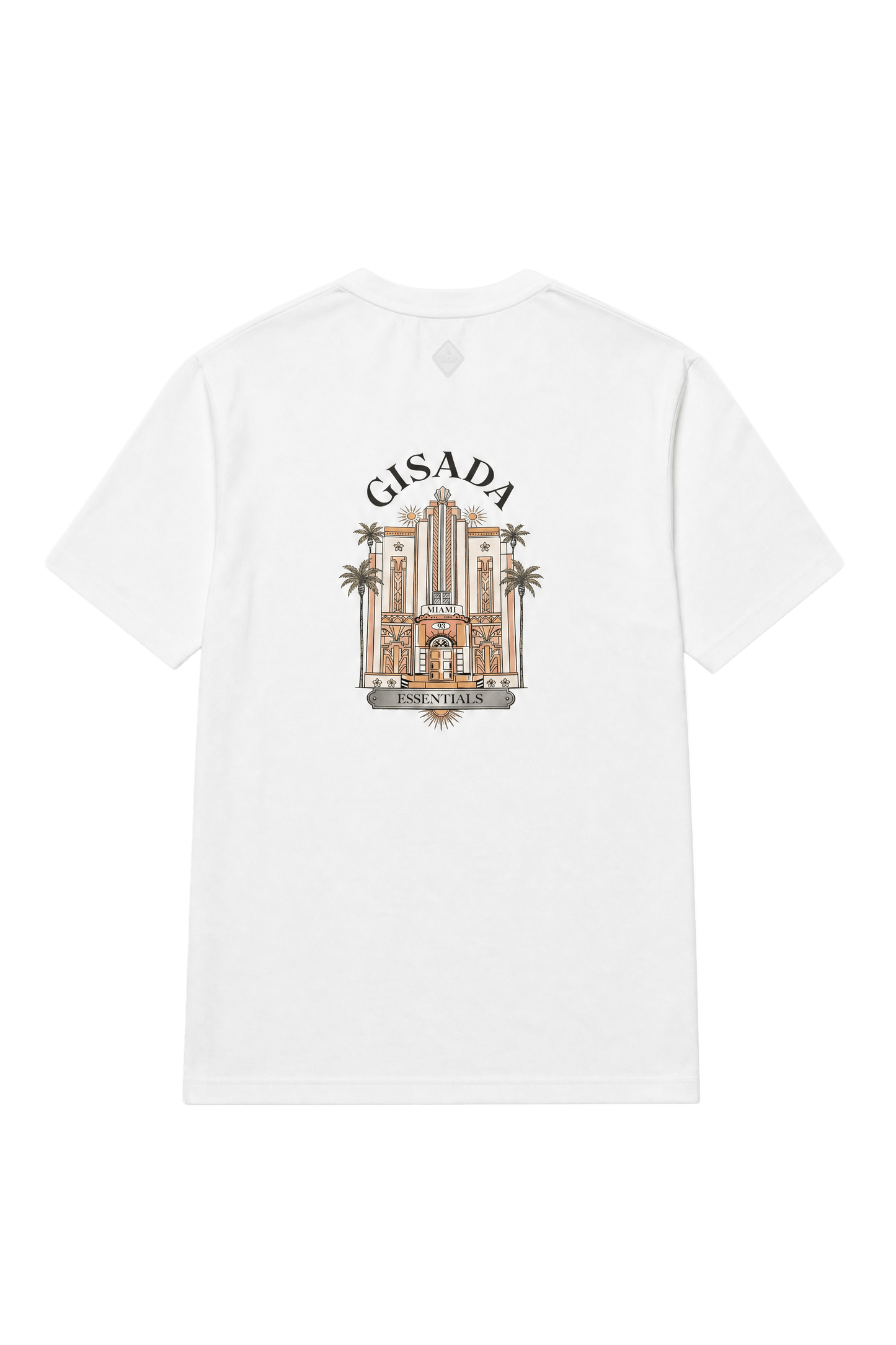 Fine Cotton Jersey Unisex T-Shirt With Print - Gisada.com