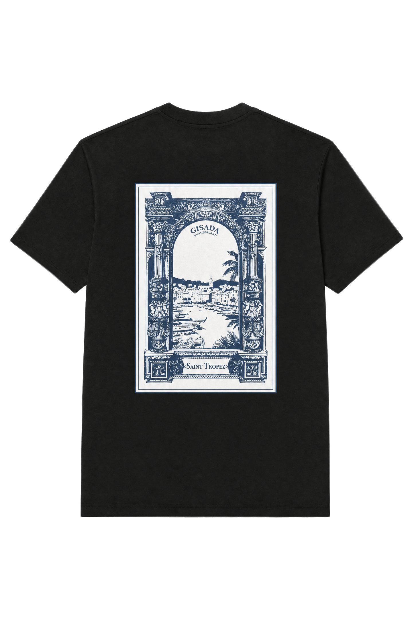 Fine Cotton Jersey Unisex T-Shirt With Print - Gisada.com