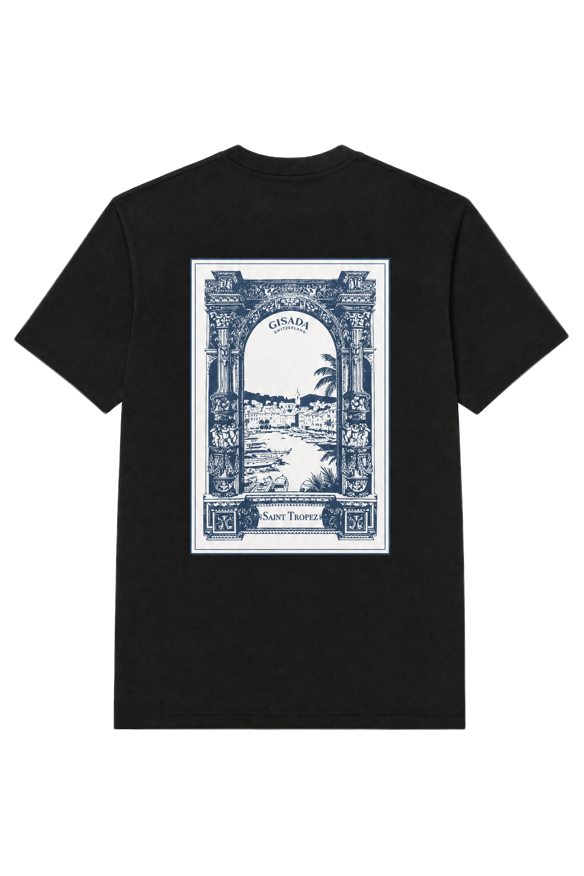 Fine Cotton Jersey Unisex T-Shirt With Print - Gisada.com