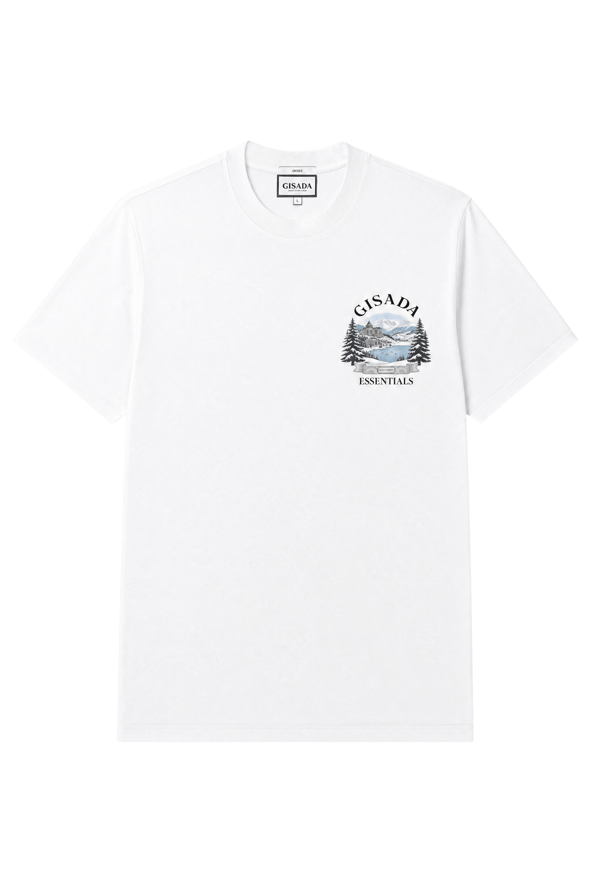 Fine Cotton Jersey Unisex T-Shirt With Print - Gisada.com