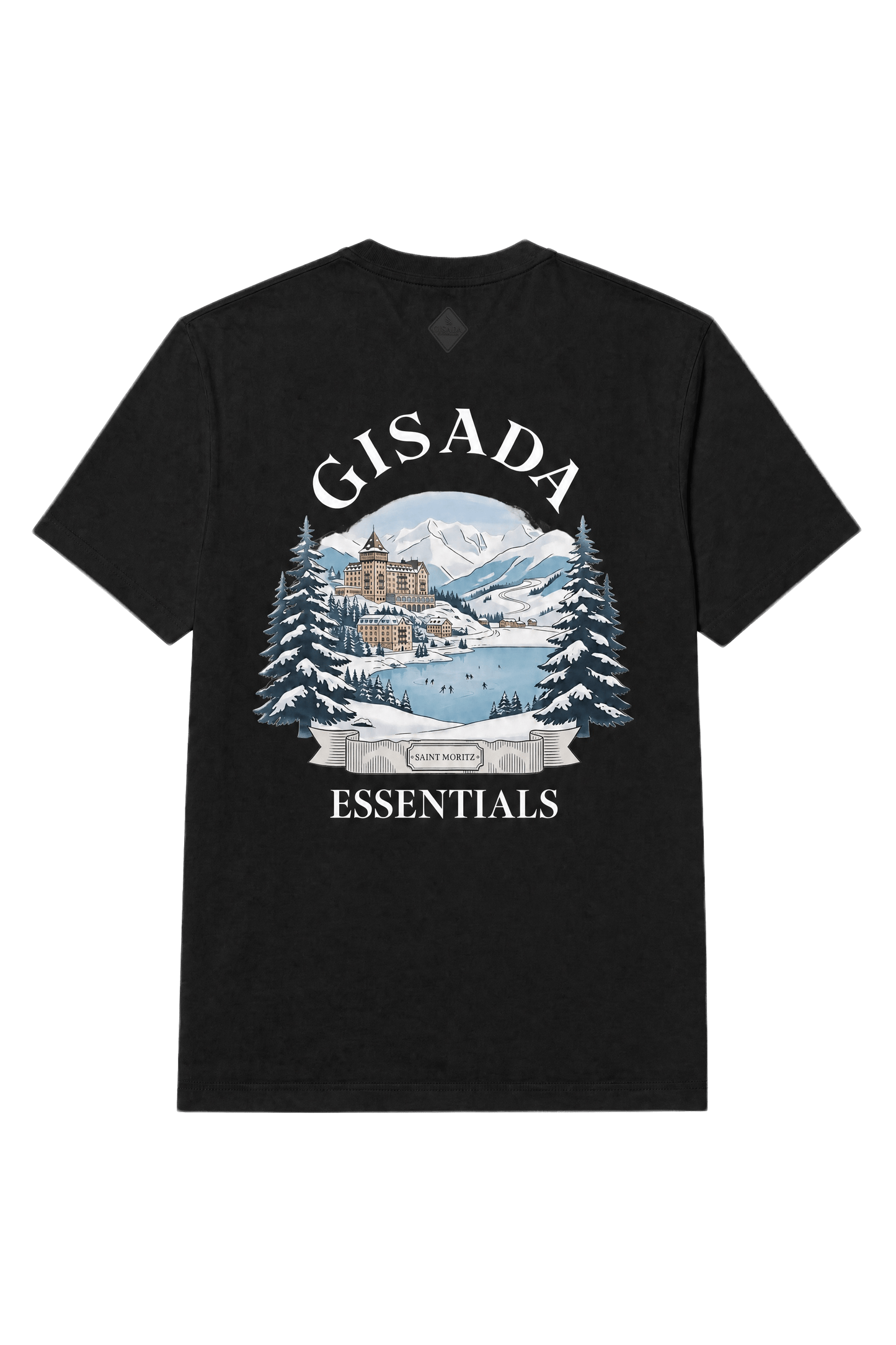 Fine Cotton Jersey Unisex T-Shirt With Print - Gisada.com