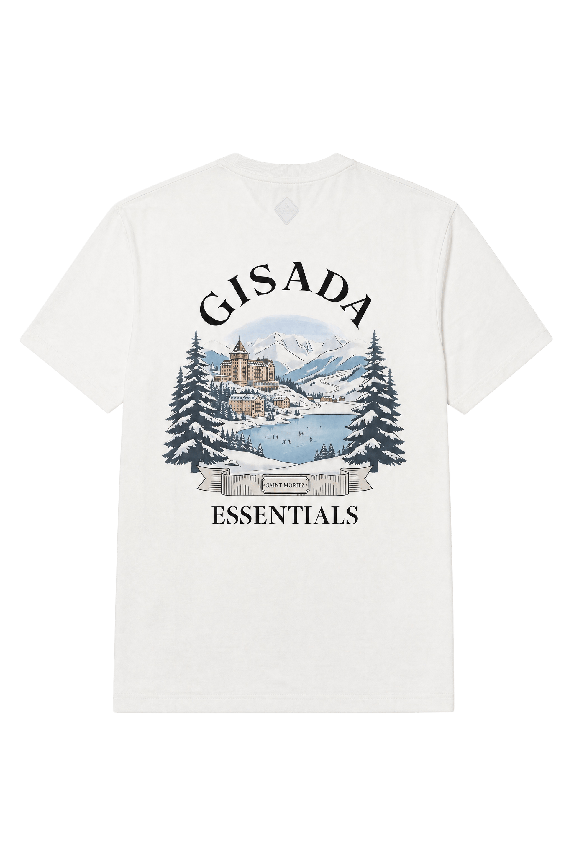 Fine Cotton Jersey Unisex T-Shirt With Print - Gisada.com