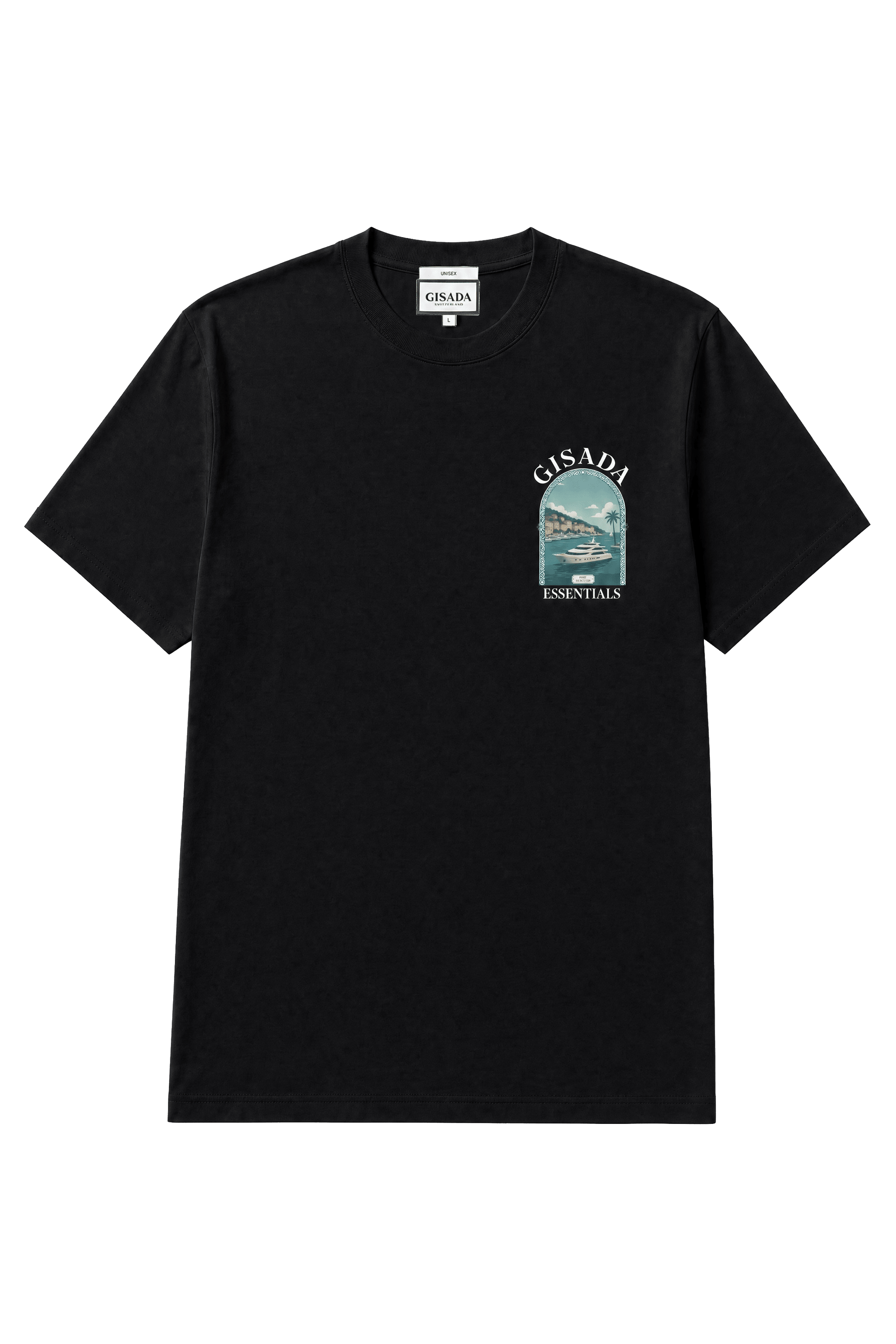 Fine Cotton Jersey Unisex T-Shirt With Print - Gisada.com