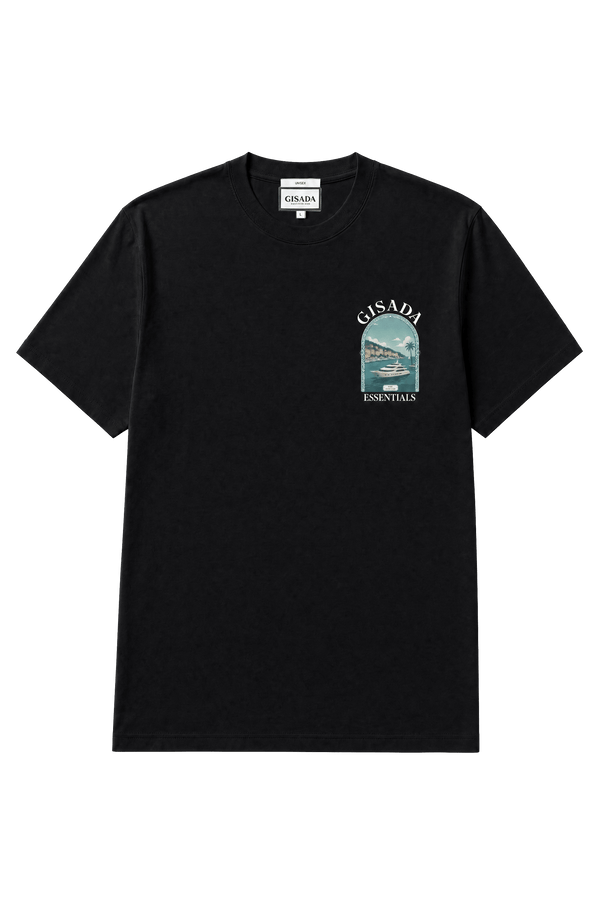 Fine Cotton Jersey Unisex T-Shirt With Print - Gisada.com