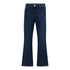 Flared Denim Jeans with Bottom Label - Gisada.com