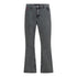 Flared Denim Jeans with Bottom Label - Gisada.com