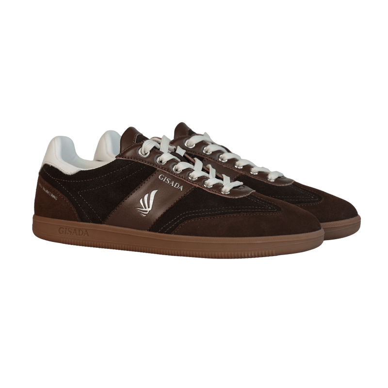 Flat Sole Sneaker in Suede Leather