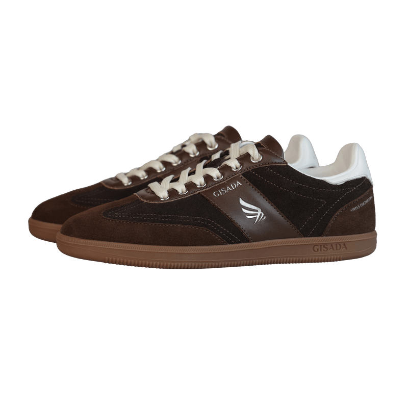 Flat Sole Sneaker in Suede Leather - Gisada.com