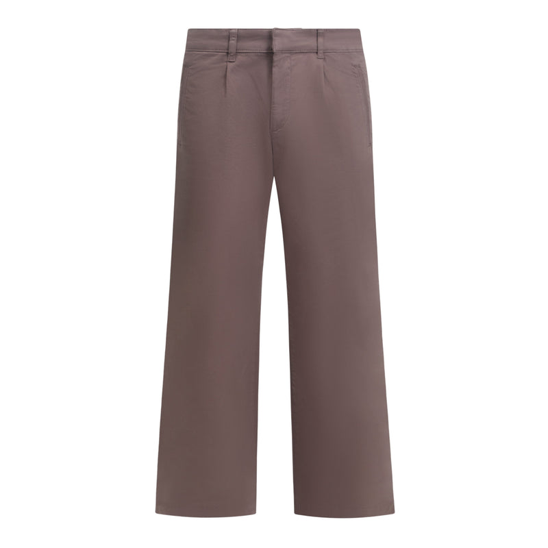 Large Tapered Chino With Mini Label Patch on Back Pocket - Gisada.com