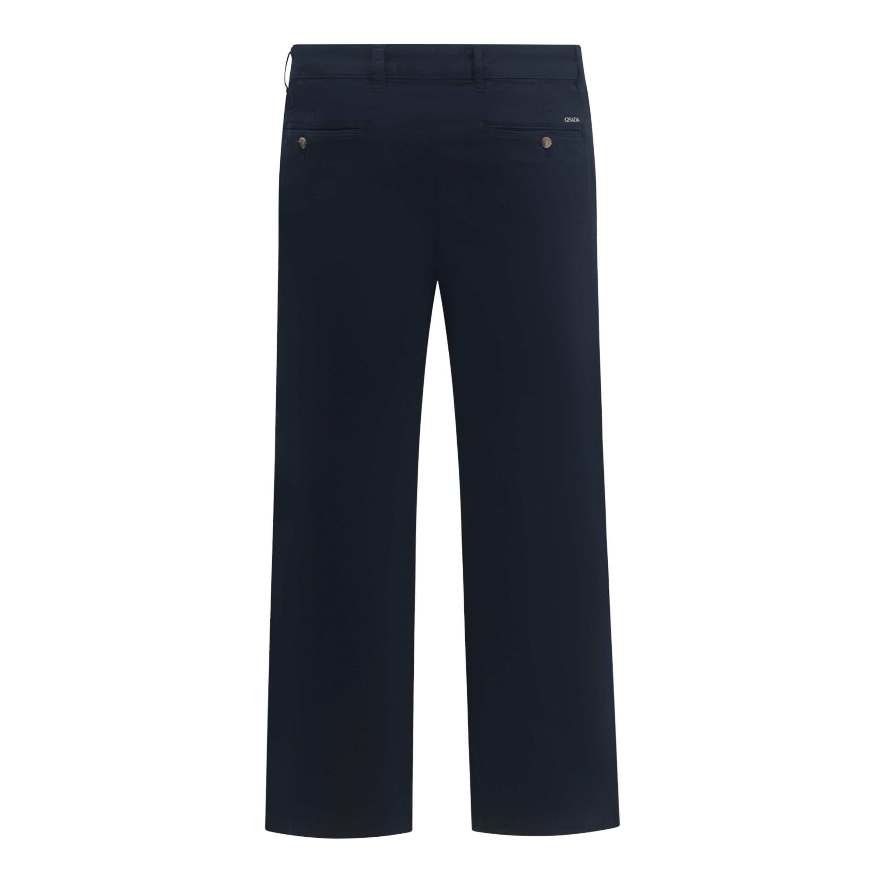 Gisada Tapered Cotton-Stretch Chinos in Navy | Luxury Men's