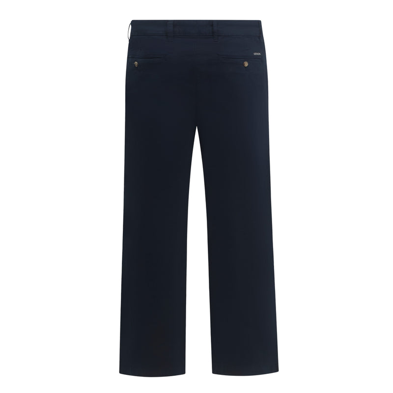 Large Tapered Chino With Mini Label Patch on Back Pocket