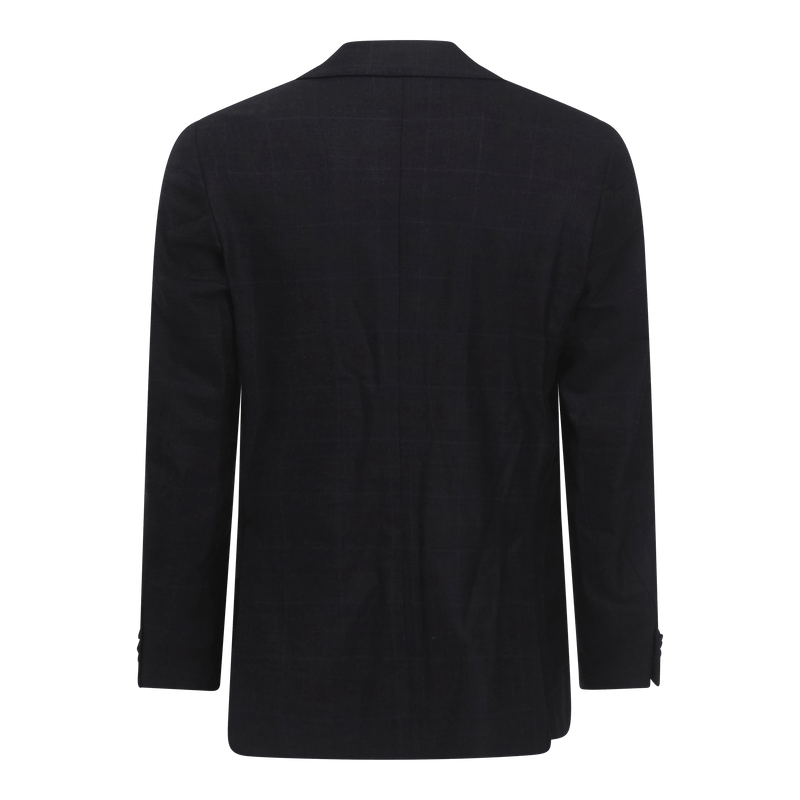 London Patterned Blazer in Luxe Wool Melange