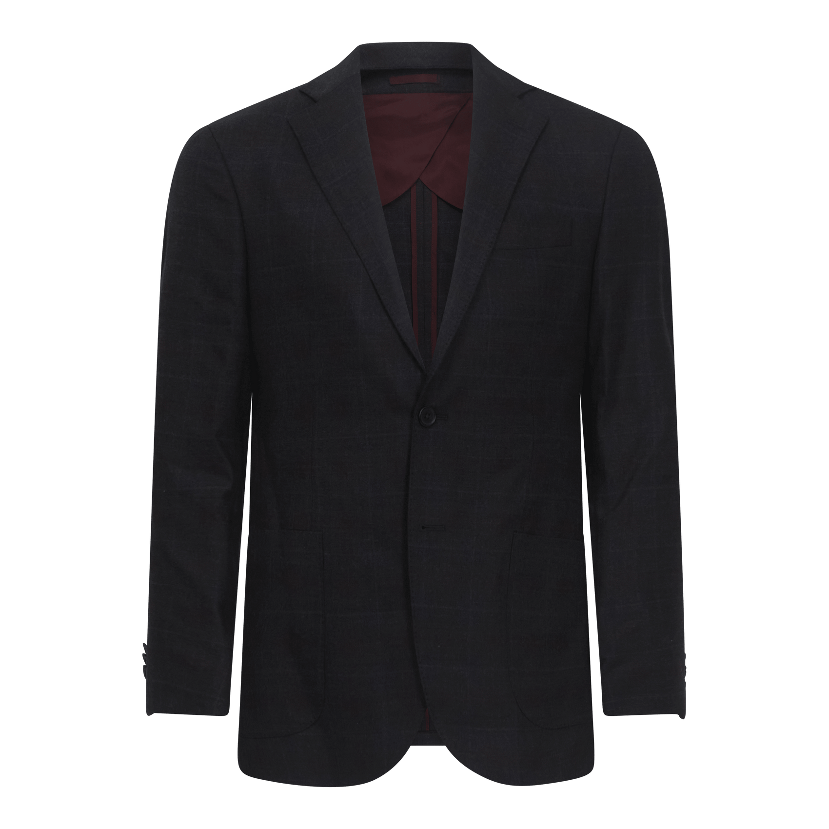 London Patterned Blazer in Luxe Wool Melange - Gisada.com