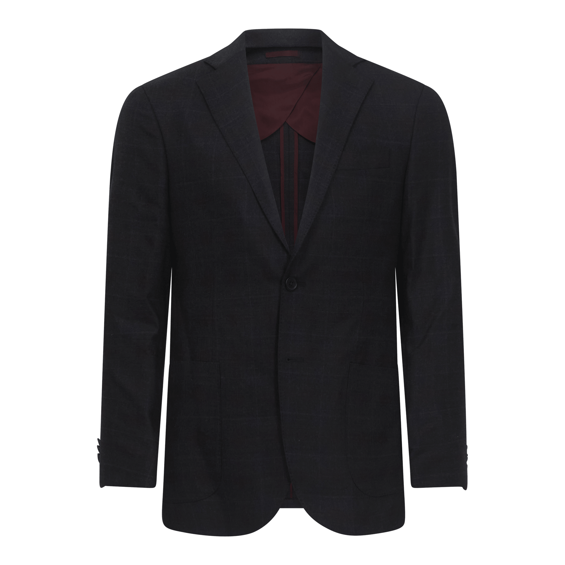 London Patterned Blazer in Luxe Wool Melange - Gisada.com