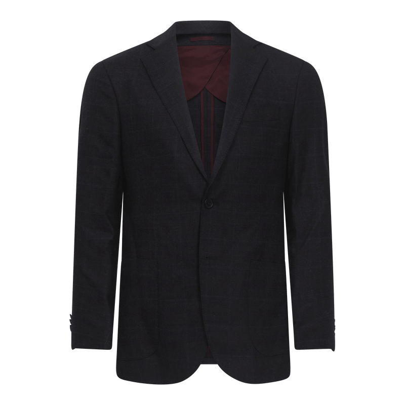 London Patterned Blazer in Luxe Wool Melange - Gisada.com