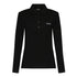 Long Sleeves Polo in Luxe Interlock Piquet with Embroidery Logo - Gisada.com