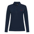 Long Sleeves Polo in Luxe Interlock Piquet with Embroidery Logo - Gisada.com