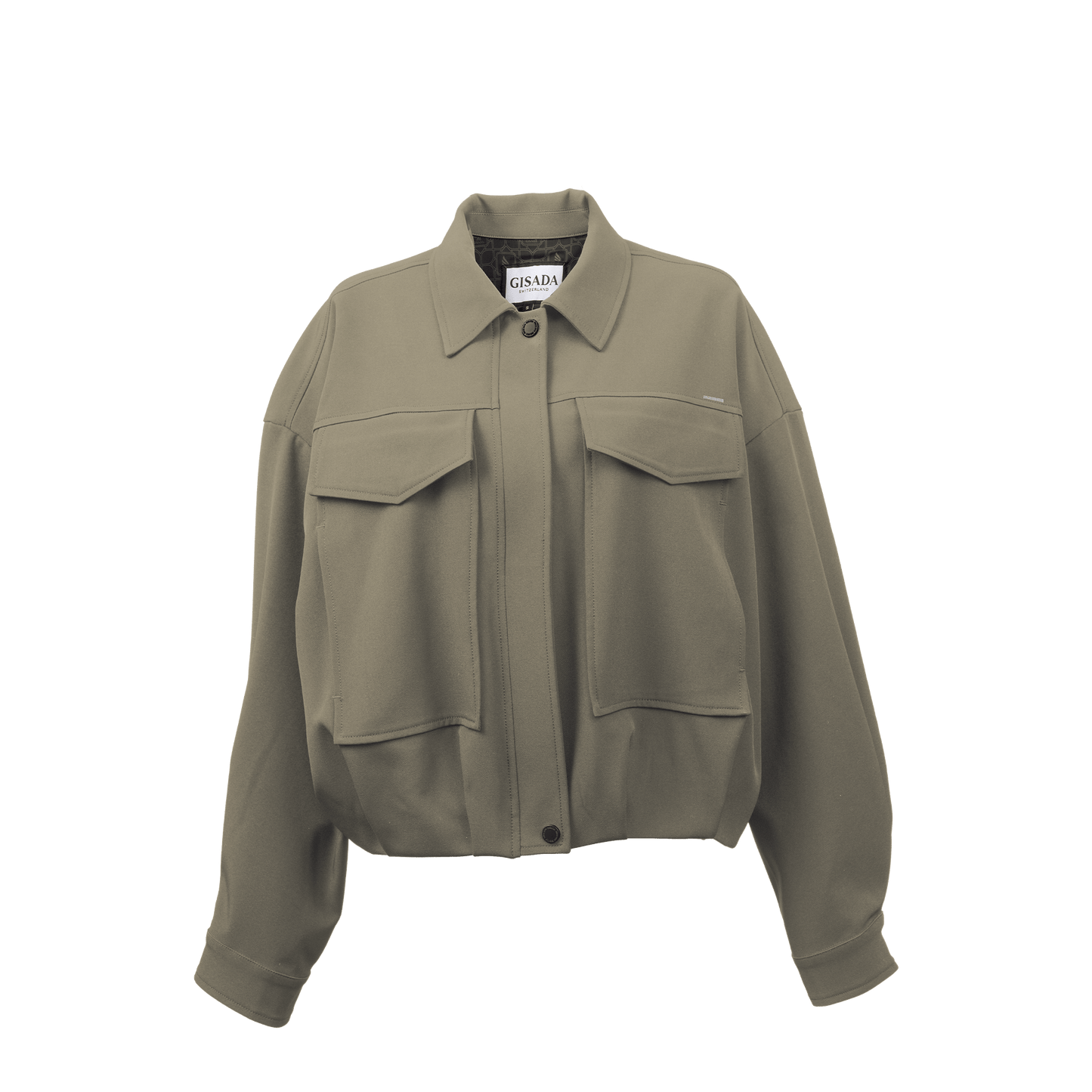 Overshirt Jacket with Front Pockets - Gisada.com