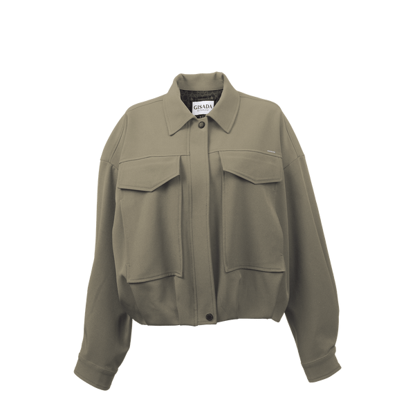 Overshirt Jacket with Front Pockets - Gisada.com