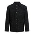 Oversize Denim Shirt with Allover Gisada Laser Print - Gisada.com