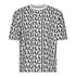 Oversized T-Shirt in Heavy Cotton with Allover Print - Gisada.com