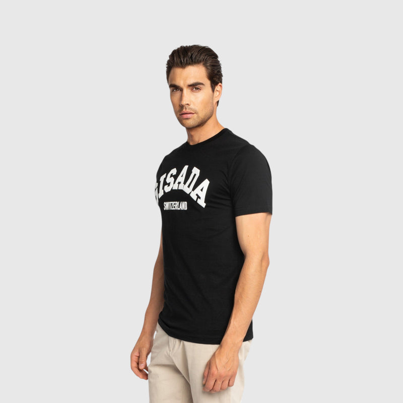 Oversized T-Shirt in Heavy Cotton with College Print - Gisada.com