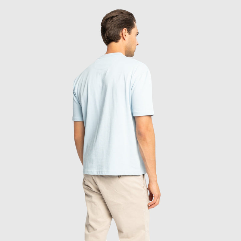Oversized T-Shirt in Heavy Cotton with College Print - Gisada.com
