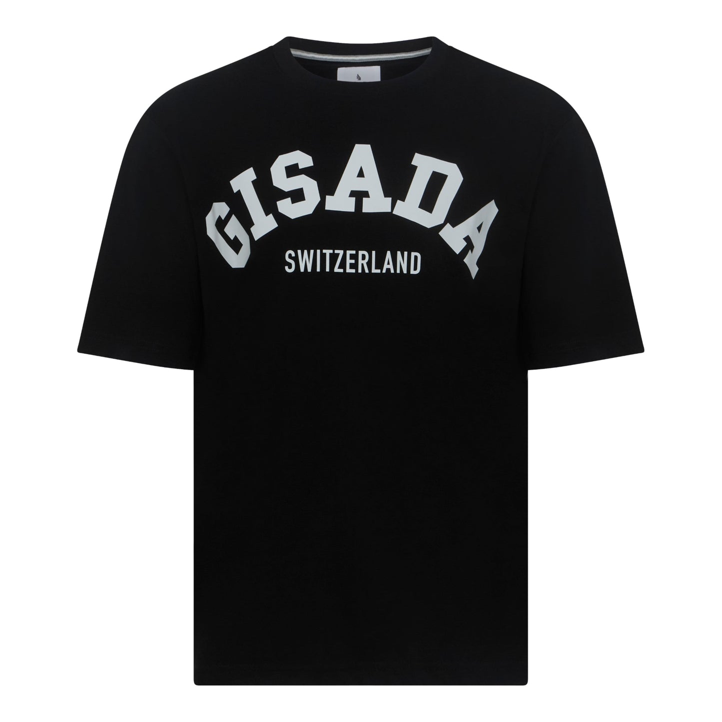 Oversized T-Shirt in Heavy Cotton with College Print - Gisada.com
