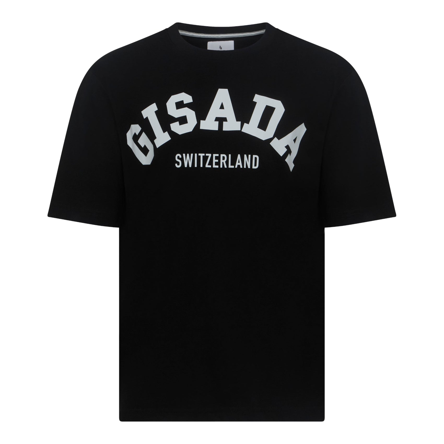 Oversized T-Shirt in Heavy Cotton with College Print - Gisada.com