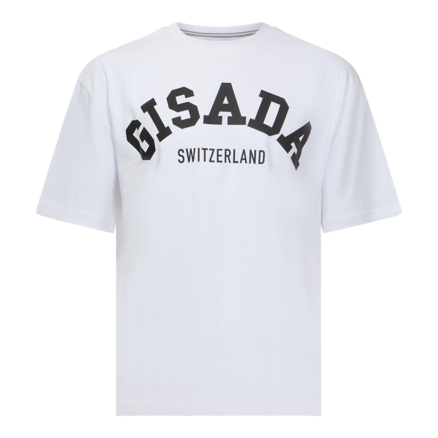 Oversized T-Shirt in Heavy Cotton with College Print - Gisada.com