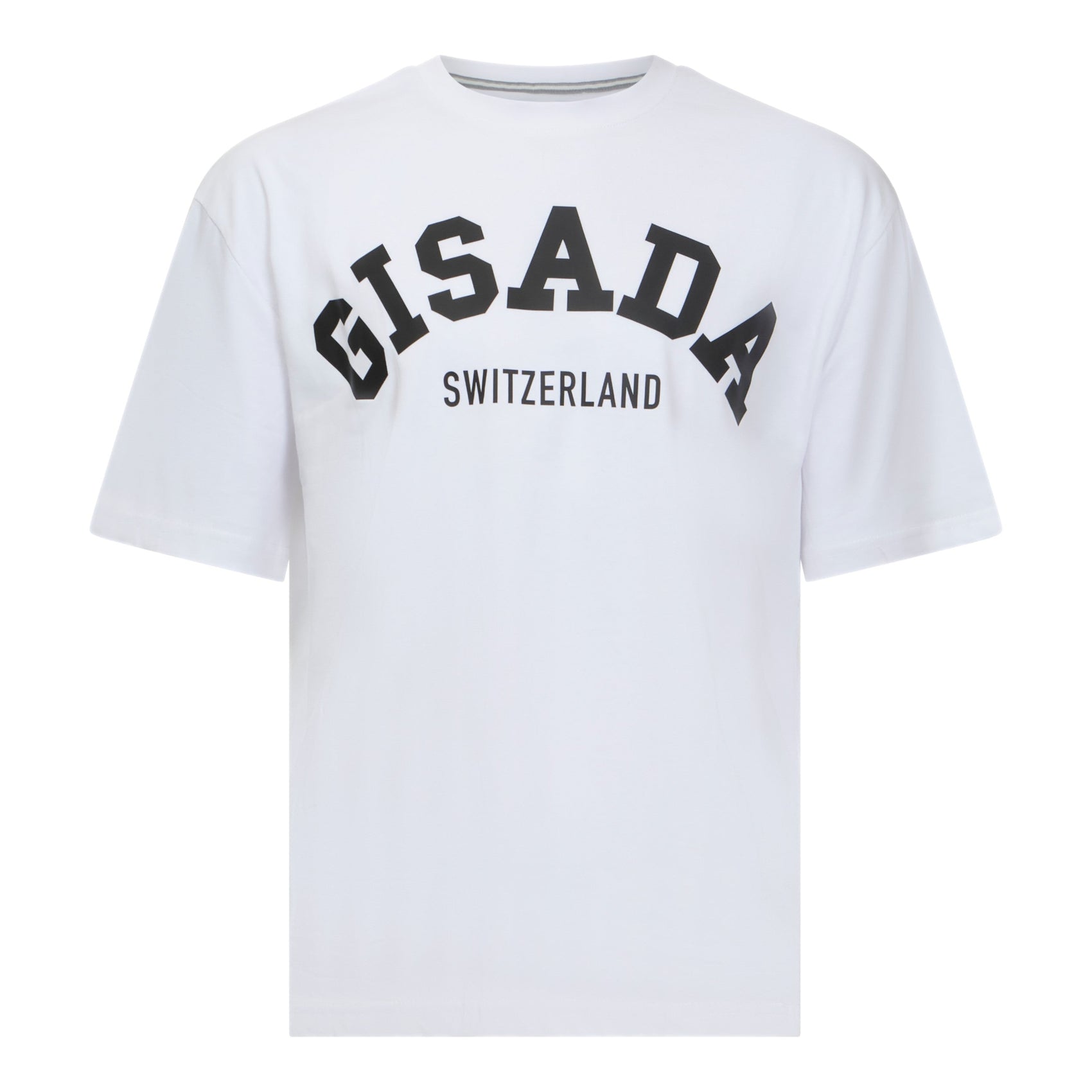 Oversized T-Shirt in Heavy Cotton with College Print - Gisada.com