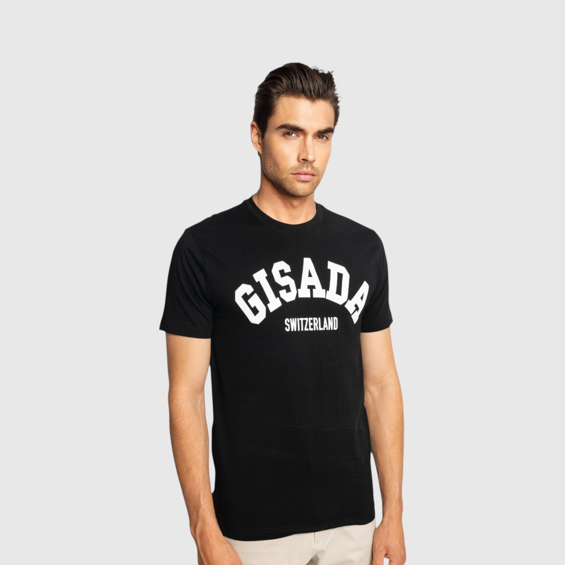 Oversized T-Shirt in Heavy Cotton with College Print - Gisada.com