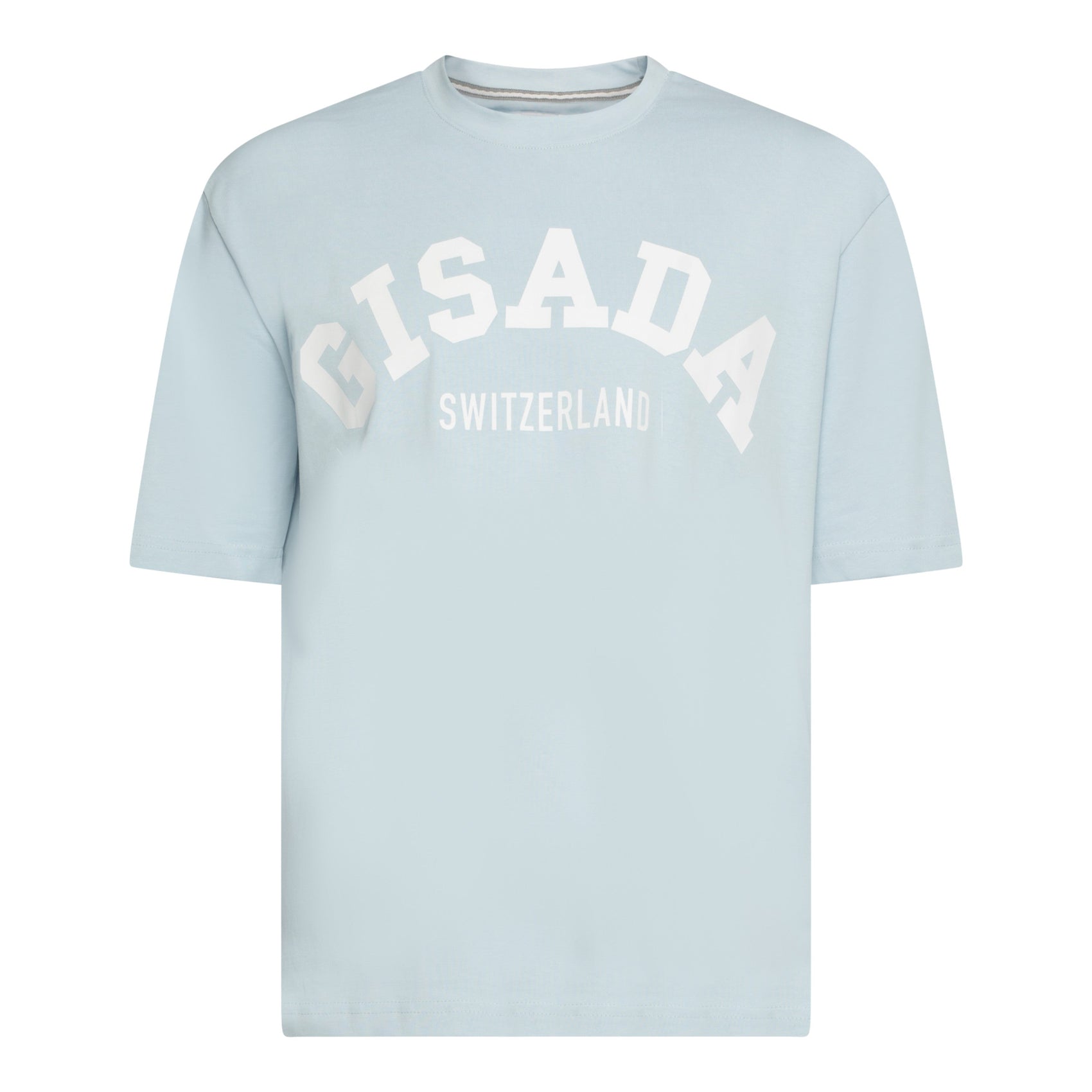 Oversized T-Shirt in Heavy Cotton with College Print - Gisada.com