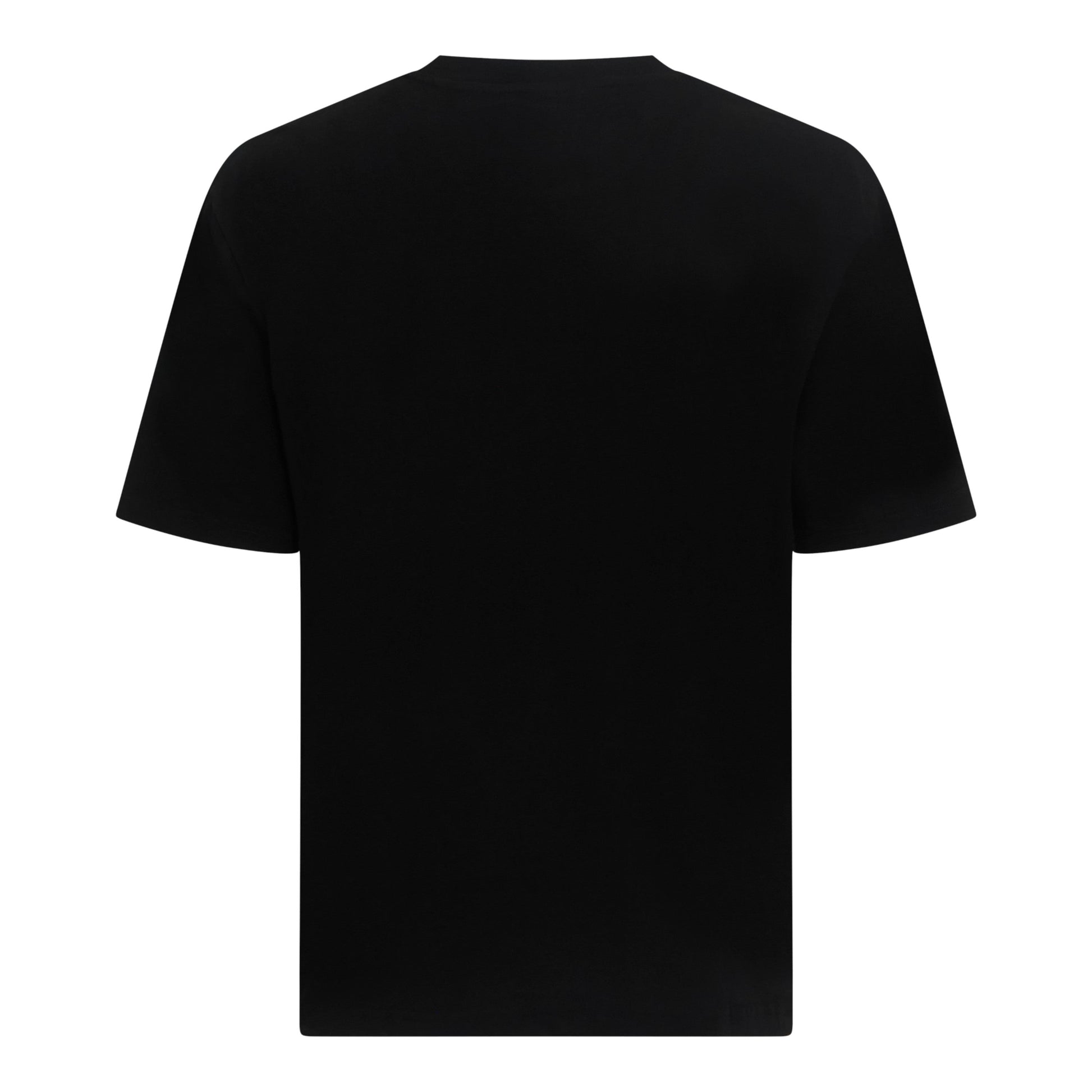 Oversized T-Shirt in Heavy Cotton with Cursive Print - Gisada.com