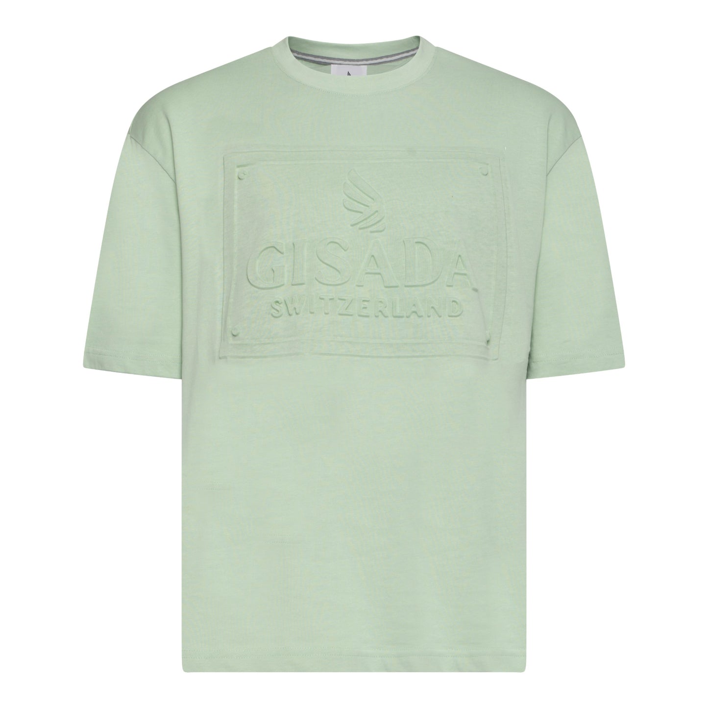 Oversized T-Shirt in Heavy Cotton with Embossed Logo - Gisada.com