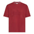 Oversized T-Shirt in Heavy Cotton with Embossed Logo - Gisada.com