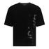 Oversized T-Shirt in Heavy Cotton with Large Side Logo Flock Print - Gisada.com