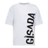 Oversized T-Shirt in Heavy Cotton with Large Side Logo Flock Print - Gisada.com