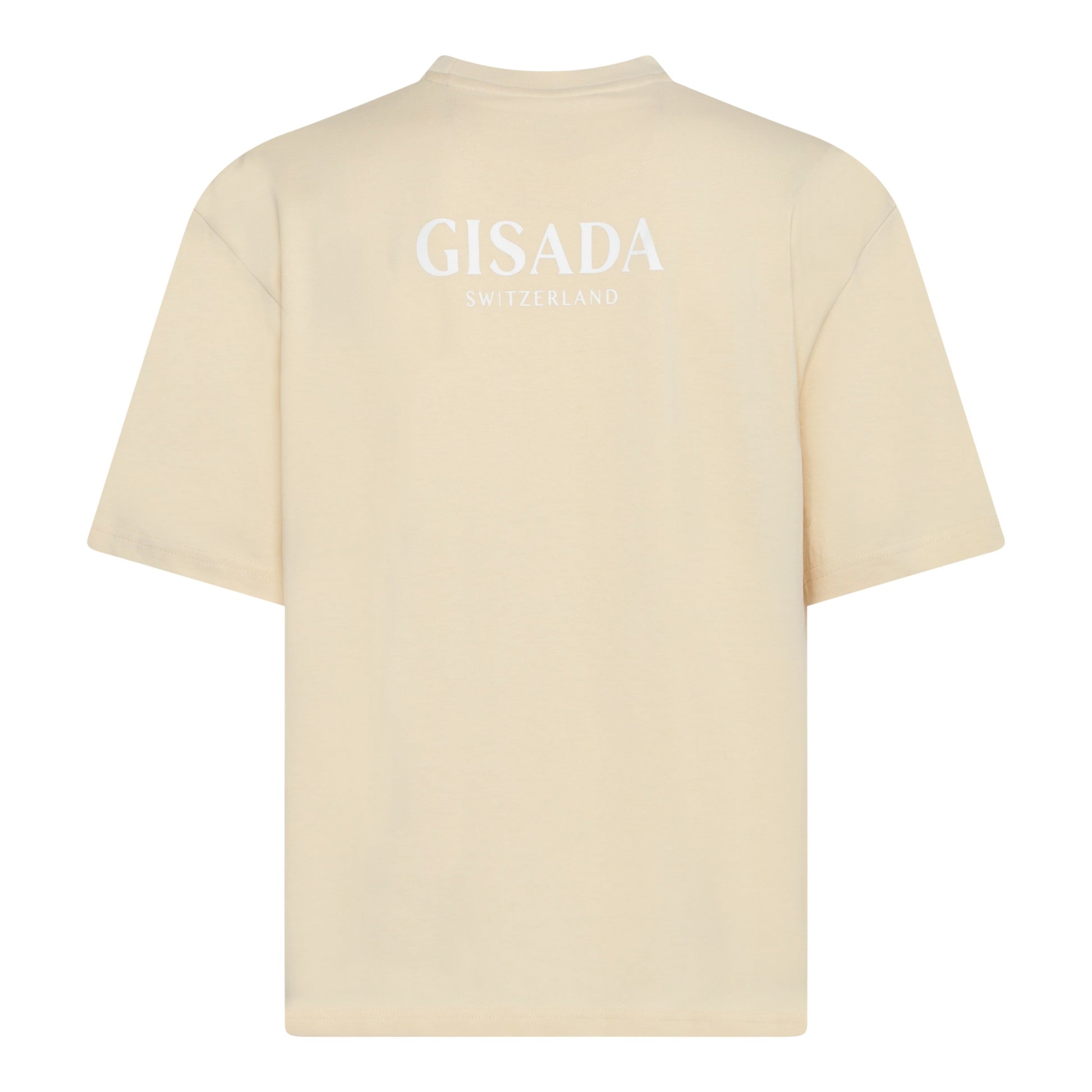 Oversized T-Shirt in Heavy Cotton with Silicon Printed Logo - Gisada.com